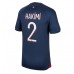 Günstige Paris Saint-Germain Achraf Hakimi #2 Heim Fussballtrikot 2023-24 Kurzarm